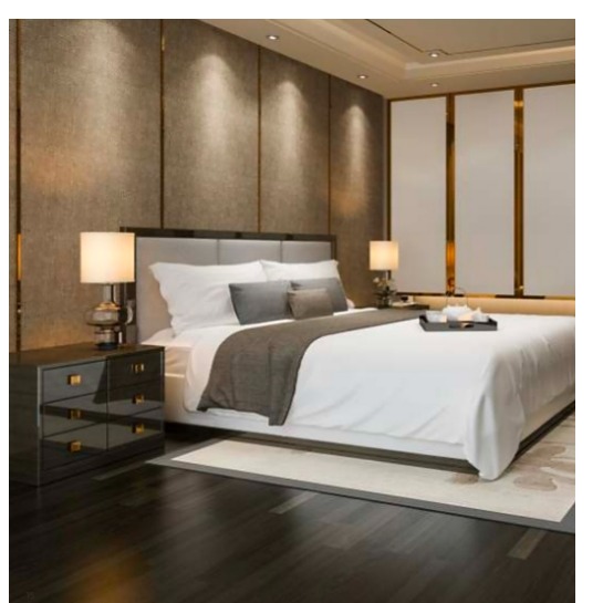 Cut Wood Dark Laminates Sheet - rear-view