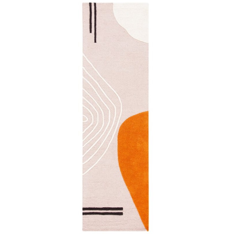Dave Ivory light Collection Handwoven Export Quality Woollen Tuffted Carpets - rear-view