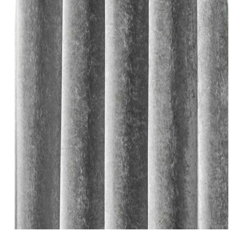 Grey Cotton Curtain - rear_view