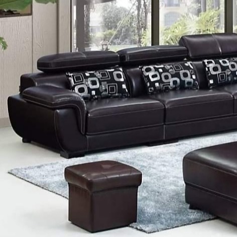 Yolo Leather King Size Sofa - top_view