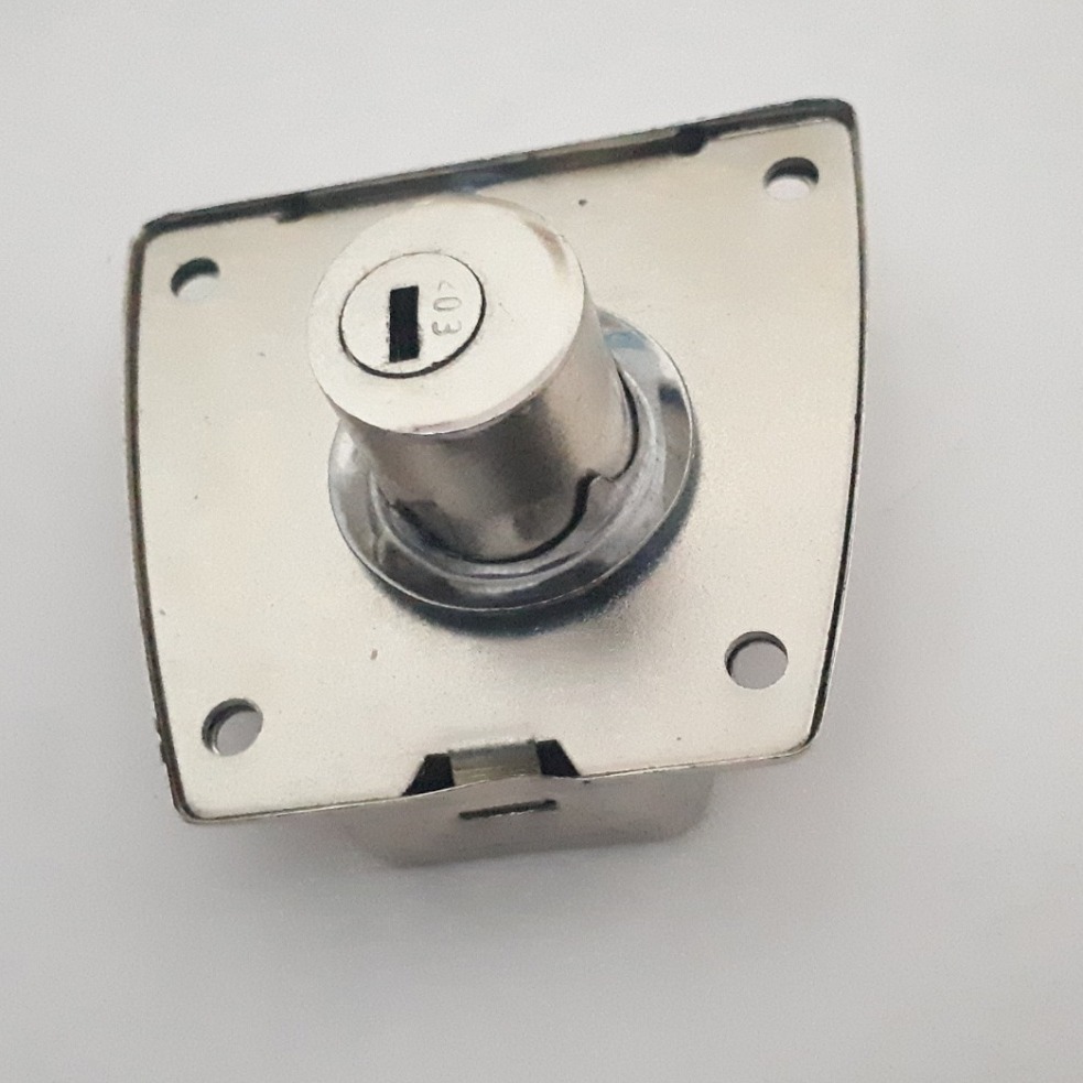 Cupboard Silver Lock - front-view