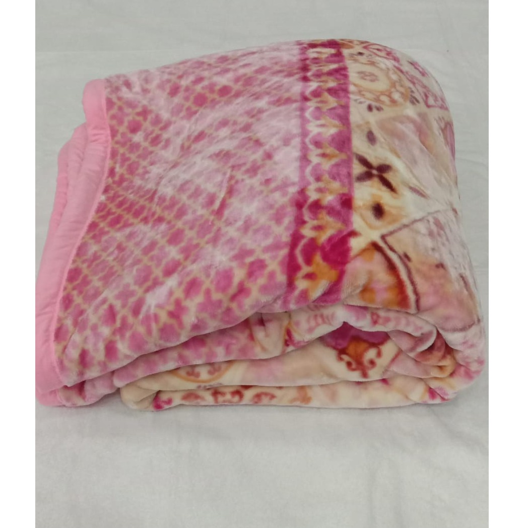 SUPER SOFT DOUBLE BED BLANKET - top-view