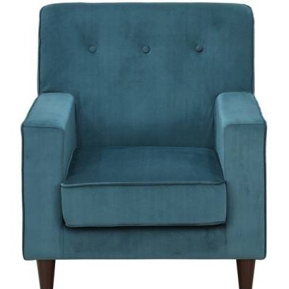 Fabric Lounge Chair - front_view
