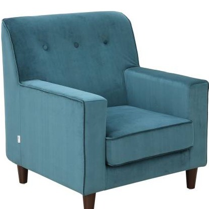 Fabric Lounge Chair - top_view