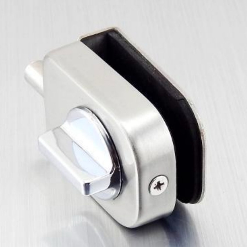 Latch Lock Bolt with Glass Door - rear-view
