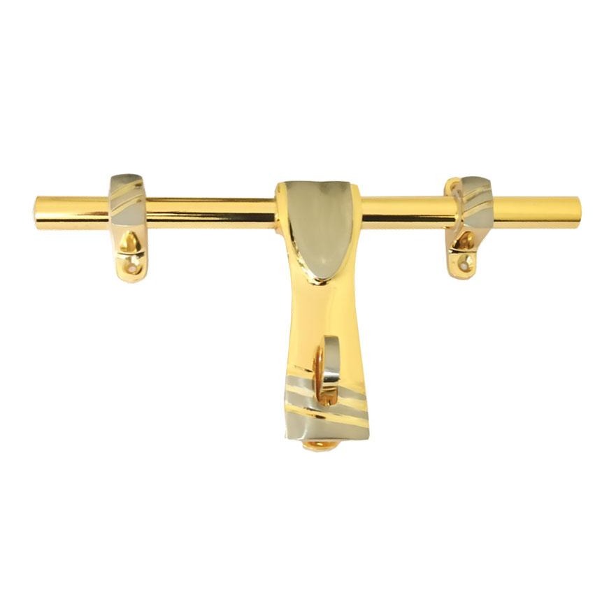 Brass Aldrop in Silver & Gold Colour - rear-view