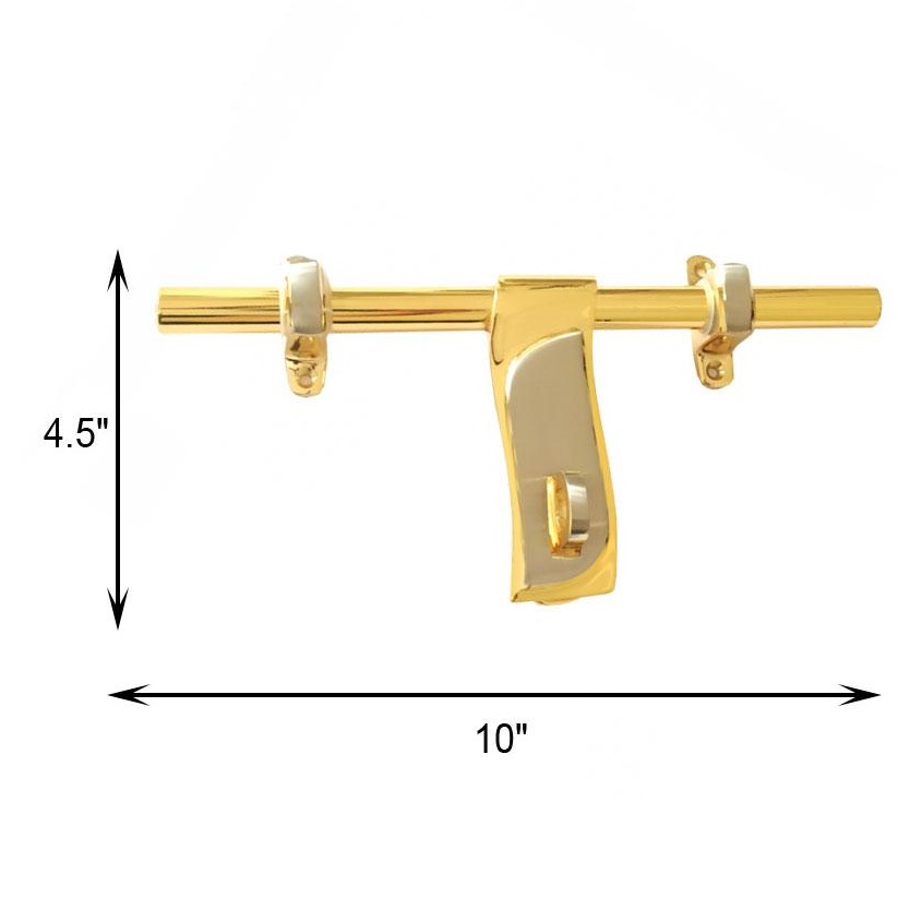 Aldrop For Door in Silver & Gold Colour - front-view