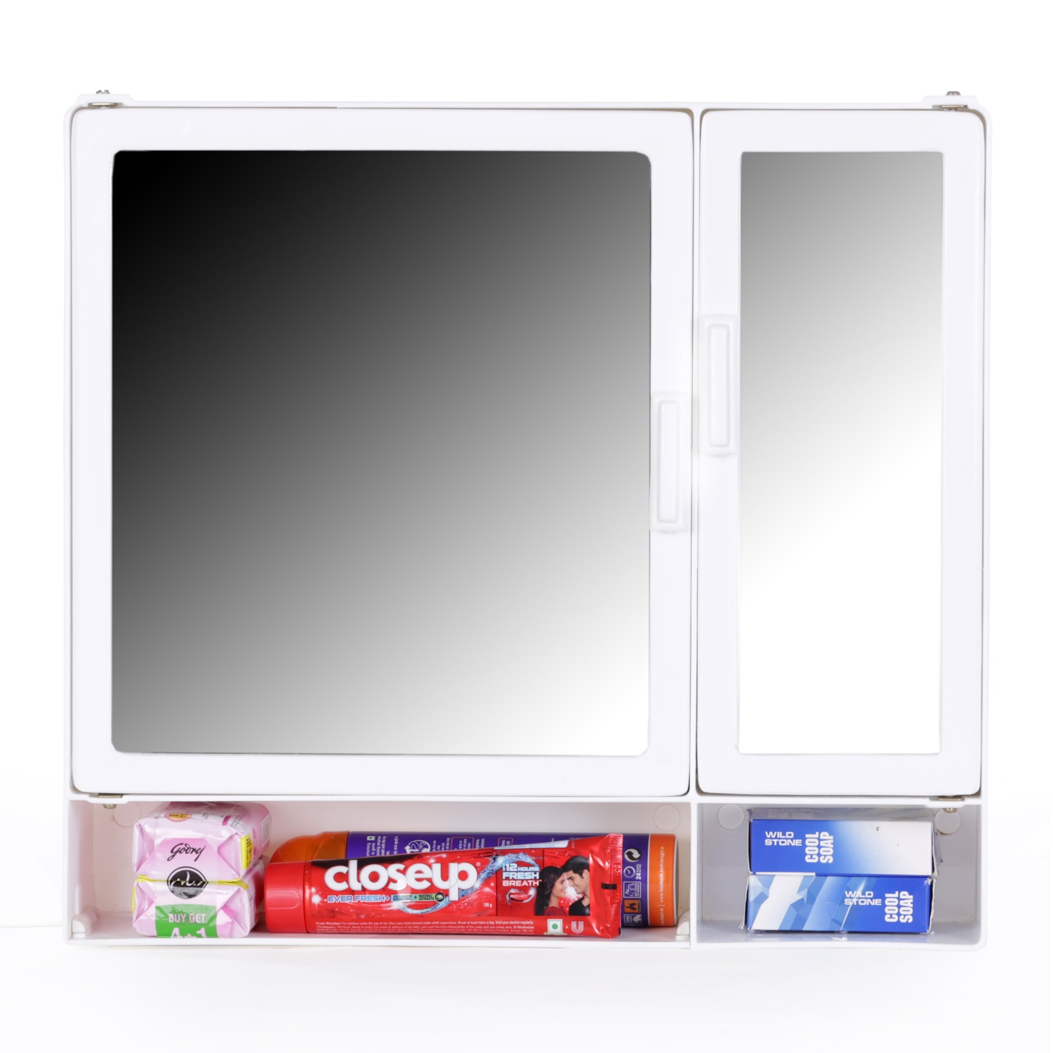 Bourget Bathroom Mirror Cabinet - front_view