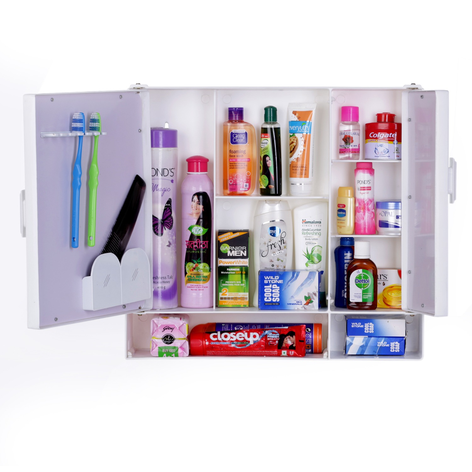 Bourget Bathroom Mirror Cabinet - top_view