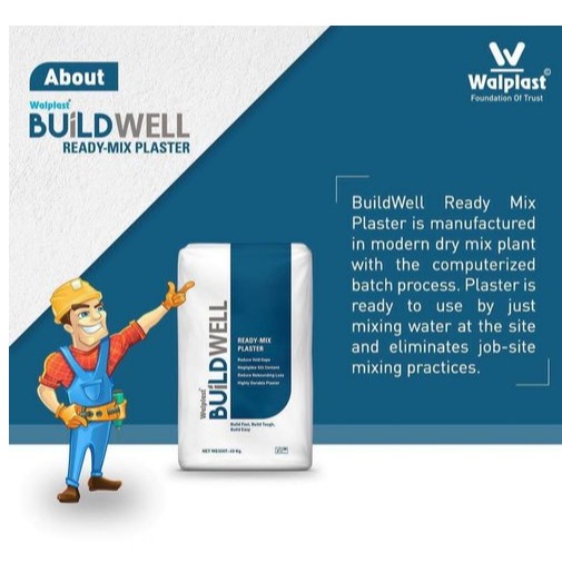 WALPLAST READYMIX PLASTER - top-view