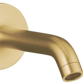 Showerhead, Vibrant Brushed Modern Brass - top-view