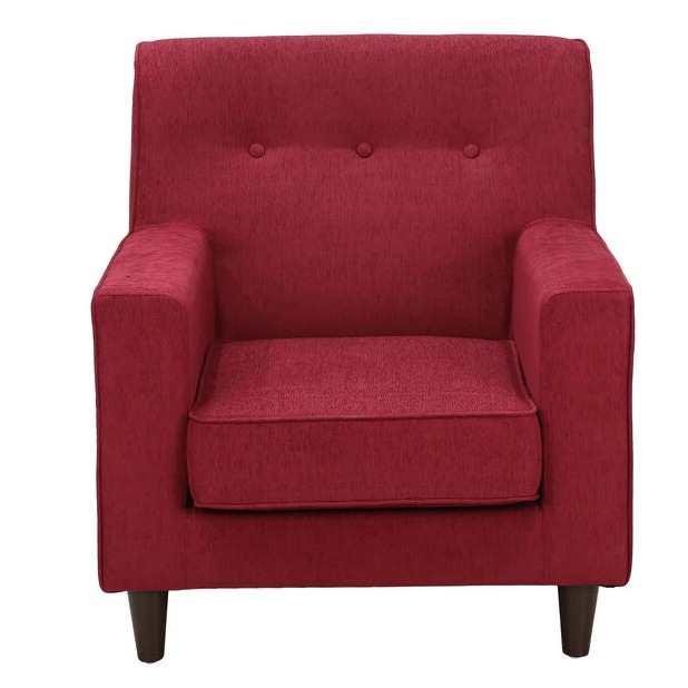 Wooden Lounge Chair - front_view
