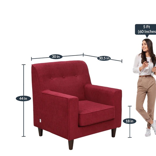 Wooden Lounge Chair - rear_view