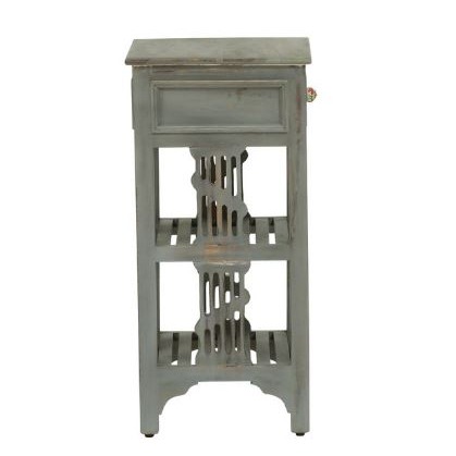 Amory End Table In Rustic Grey Finish - left_view