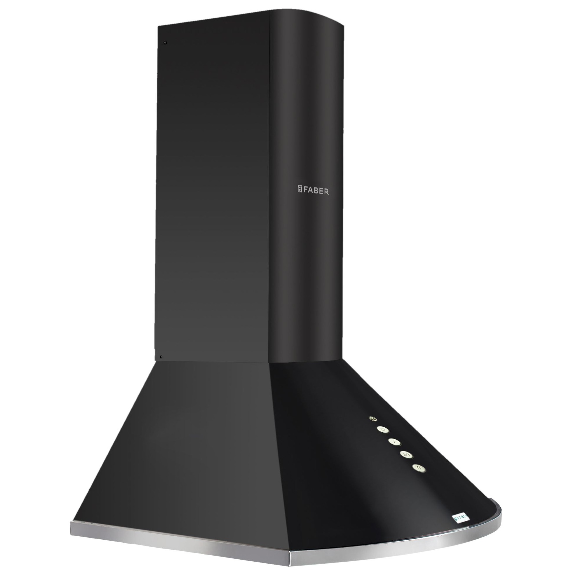 Hood Class Plus PB BK LTW 60 Kitchen Chimney - left-view