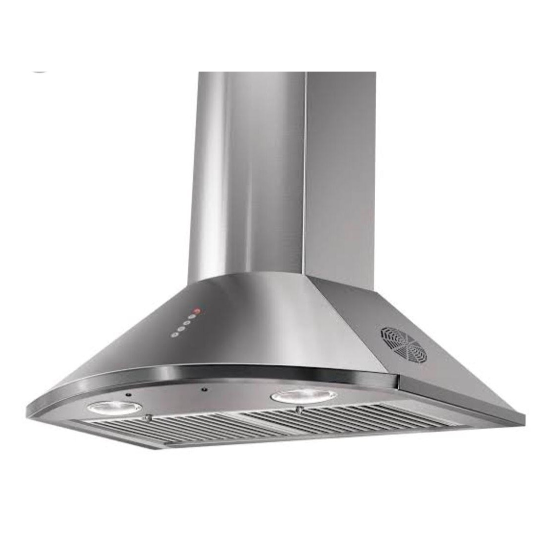 Kitchen Chimney ( silver) - rear-view