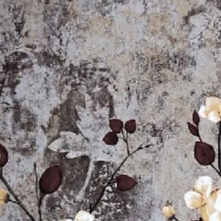 Pvc Flower Print Wall Panel - front-view