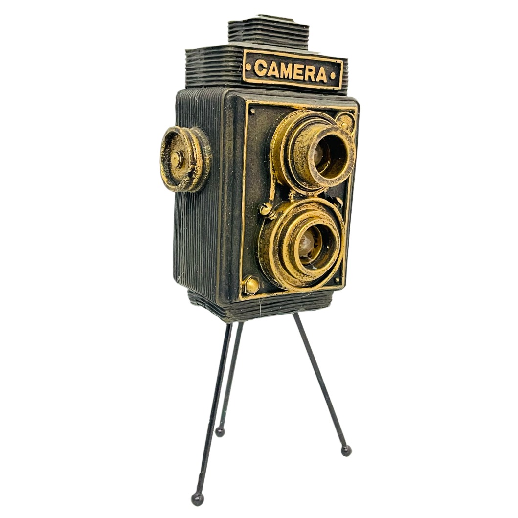 Vintage Tripod Camera Showpiece - front_view