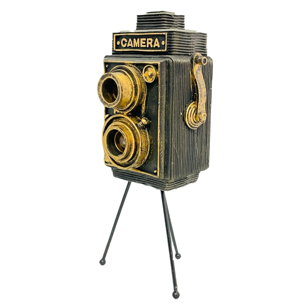 Vintage Tripod Camera Showpiece - top_view