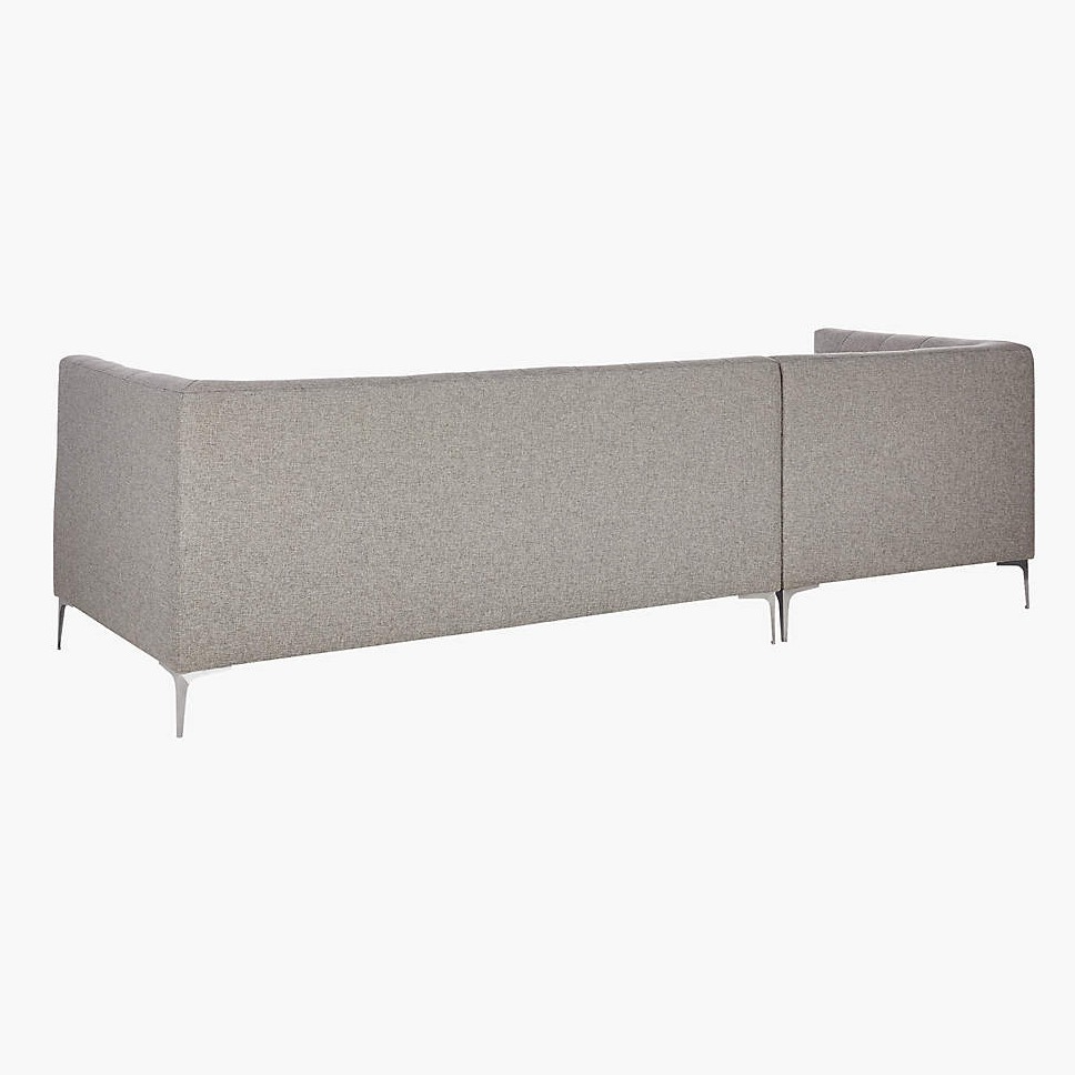 Amherst Grey Luxurious Sofa - rear_view