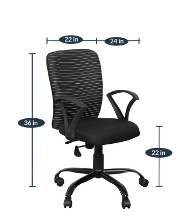 Mastero Zebra Office Chair - front_view