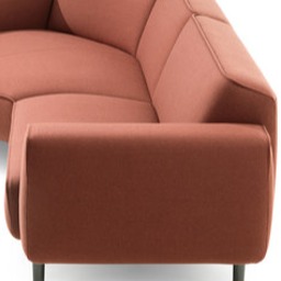 Chagrin 4 Seater Lounge Sofa - rear_view