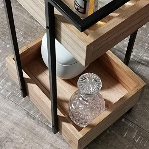 Barco Metal Frame Wooden Bar Stool - left_view