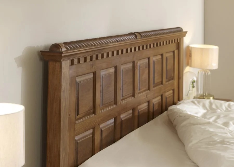 Teakwood King Size Bed with Storage - front_view