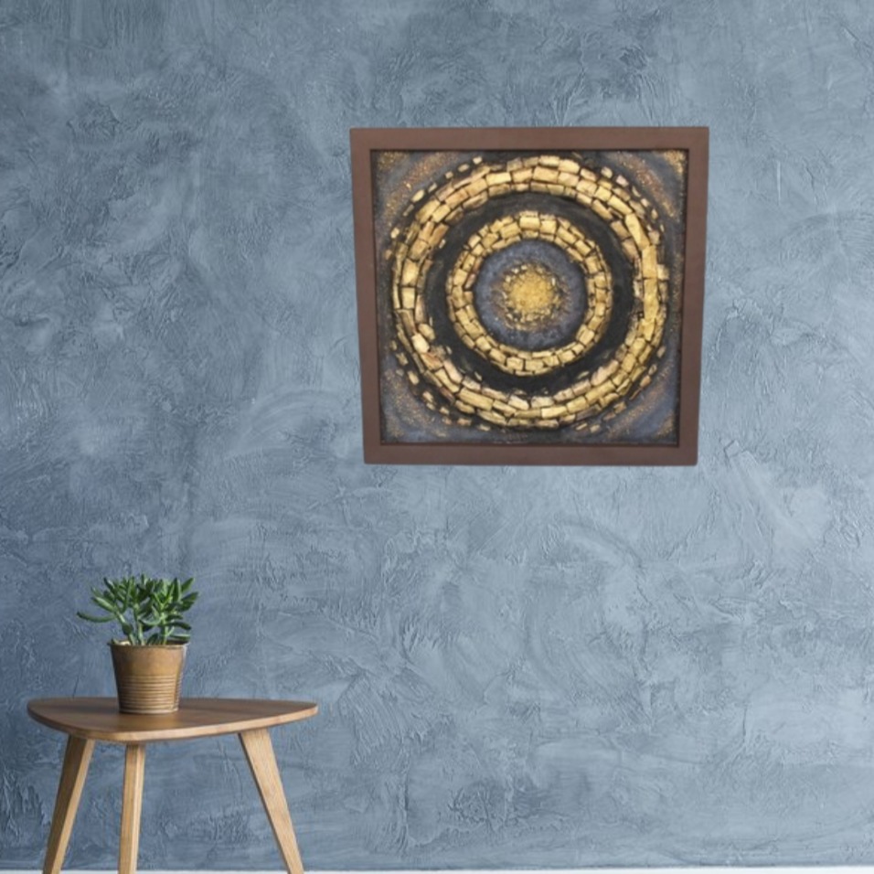 Customized Mix Media Wall Art - rear_view