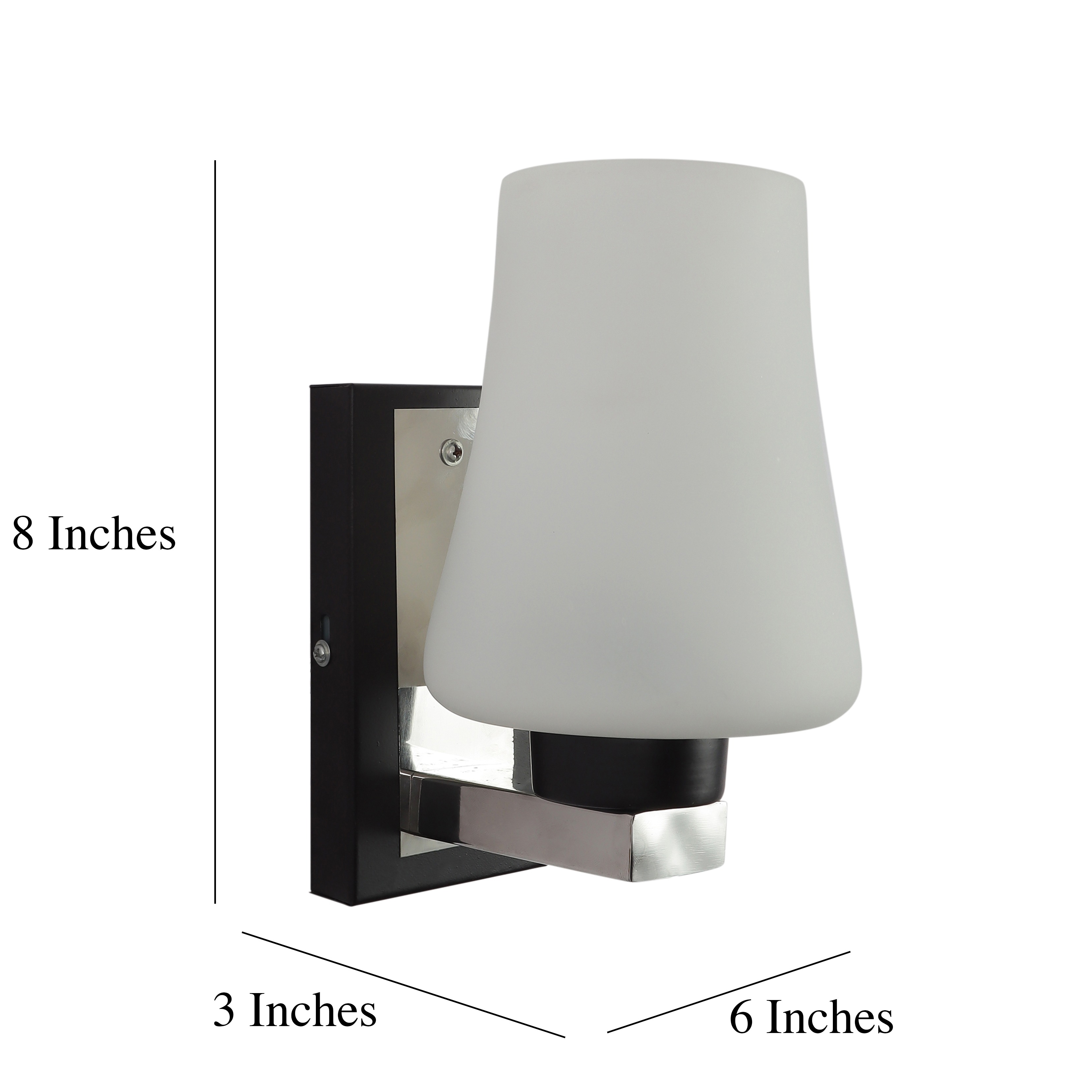 Brown Metal Wall Light - 931-N-1W - without Bulb - right_view