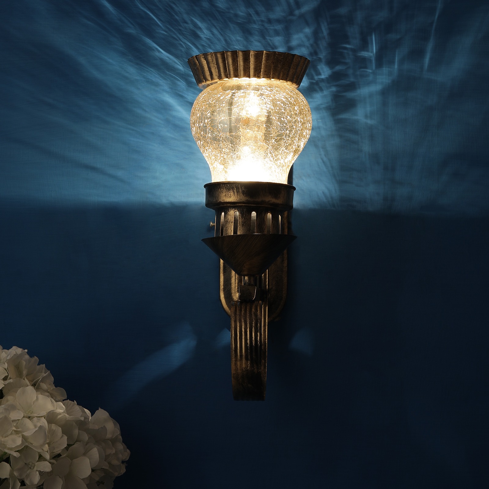Gold Metal Wall Light - without Bulb - bottom_view