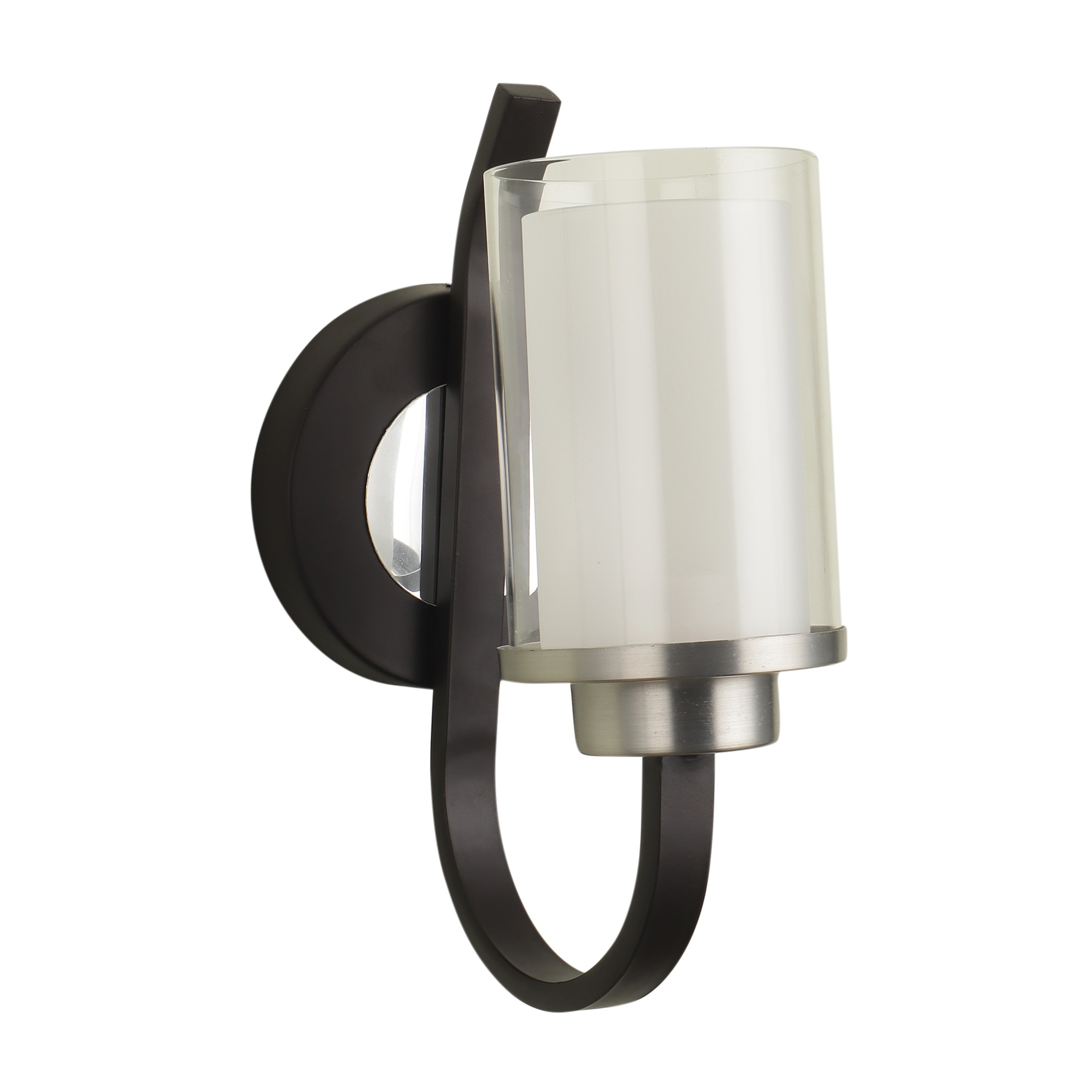 Black Glass Wall Sconces-  without Bulb - front_view
