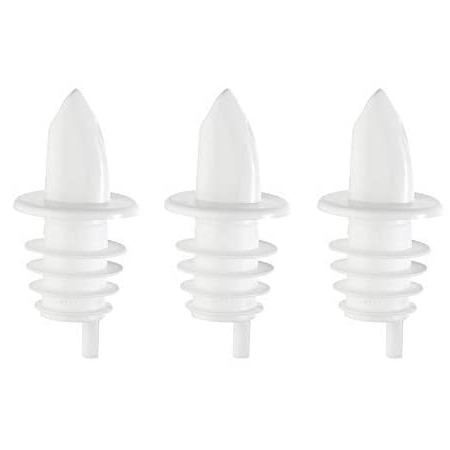 Free Flow Plastic Pourer (White) - front_view