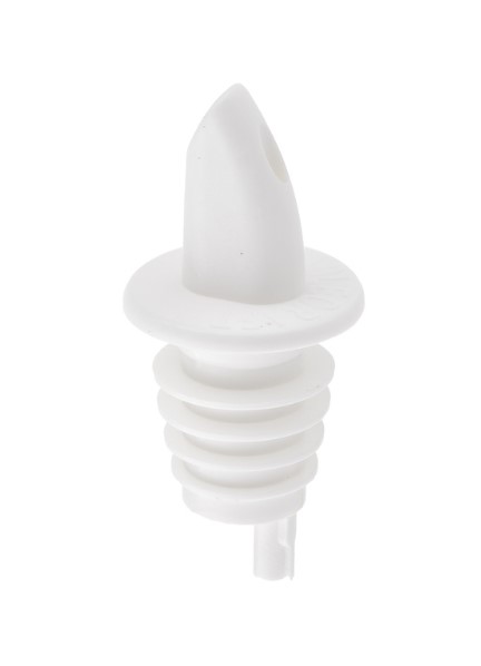 Free Flow Plastic Pourer (White) - top_view