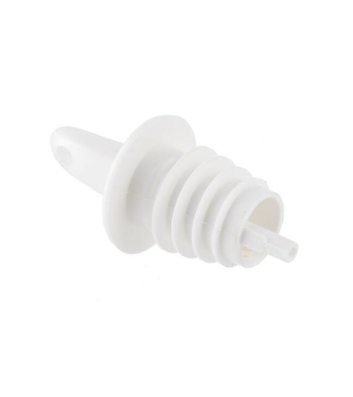 Free Flow Plastic Pourer (White) - rear_view