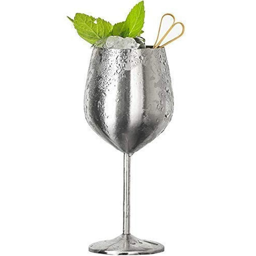 Stainless Steel Wine Goblet (Set of 6 Pieces) - top_view