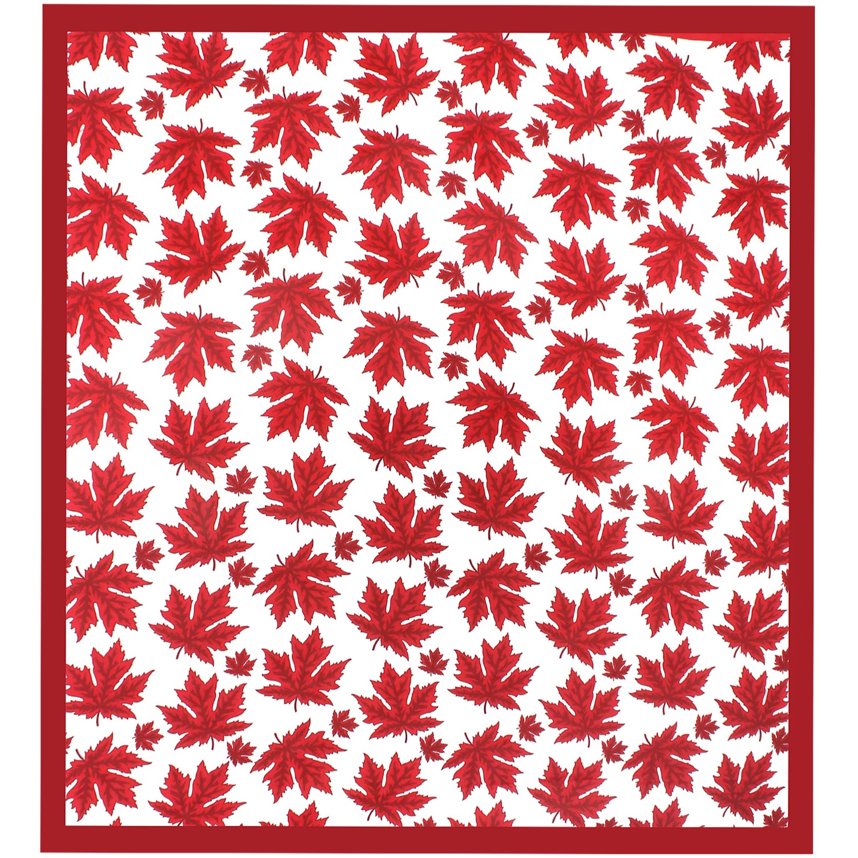 Cotton Double Bedsheet With Pillow Covers - Red - top_view