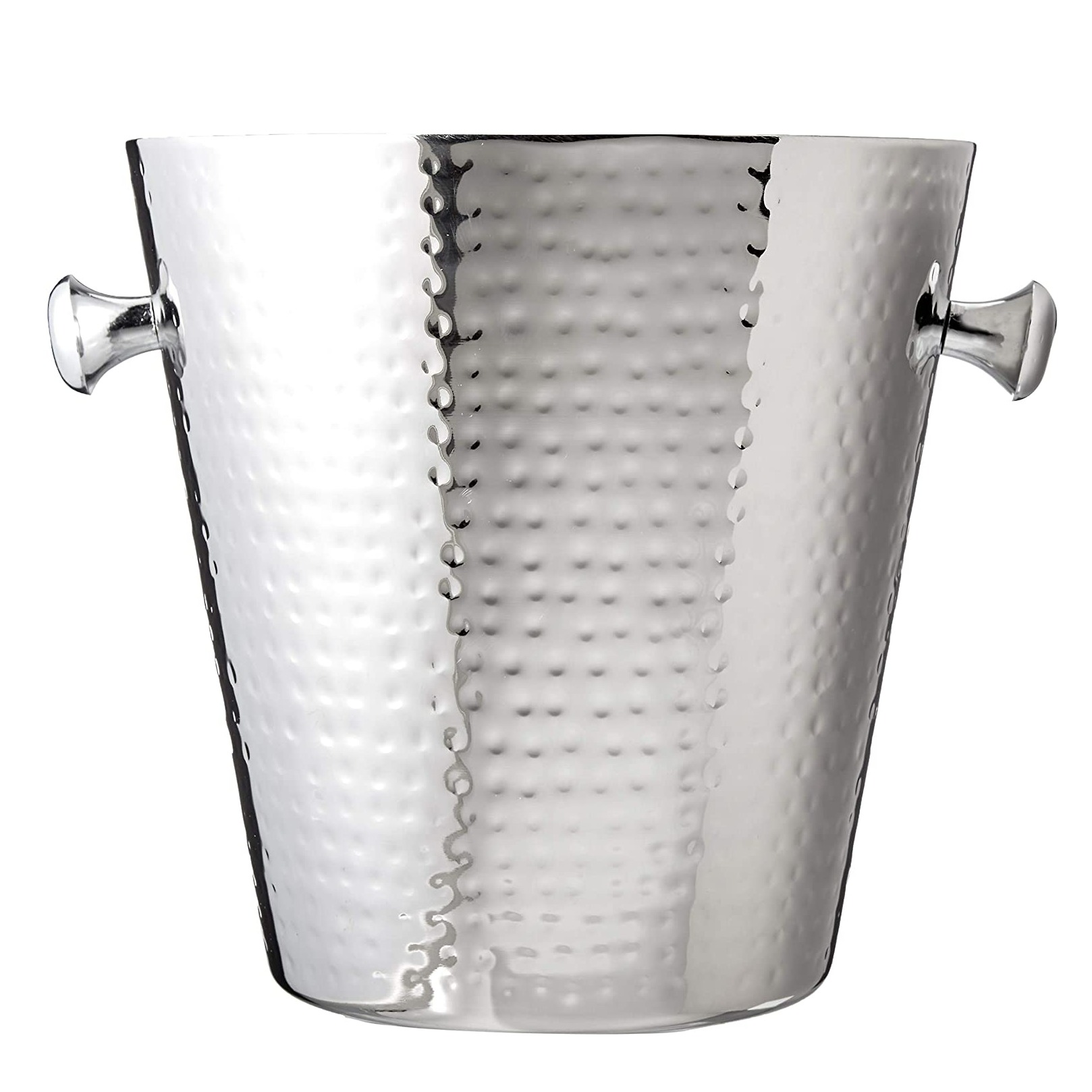 Hammered Ridge Stainless Steel Champagne Bucket - front_view
