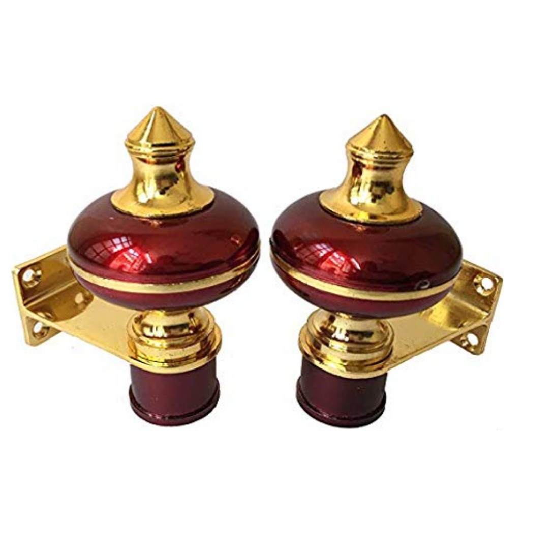 Mandir Curtain Bracket (4 Pair) - top-view