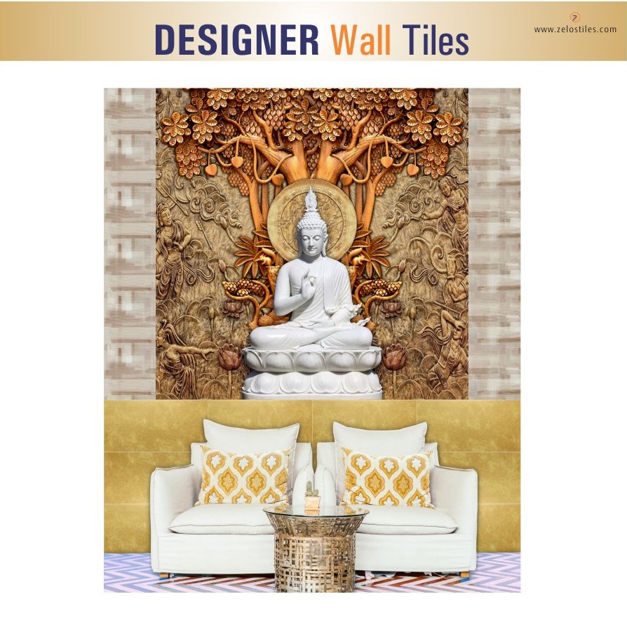 Exclusive Divine Buddha Ceramic Tile - front_view