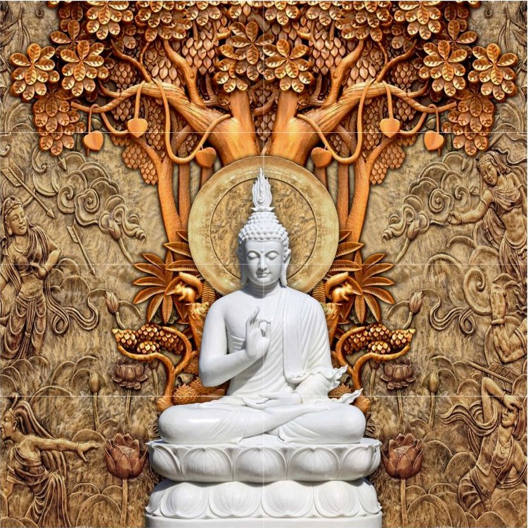 Exclusive Divine Buddha Ceramic Tile - top_view