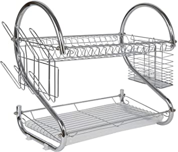 Stainless Steel Dish Rack - top-view