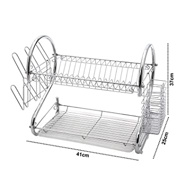 Stainless Steel Dish Rack - rear-view