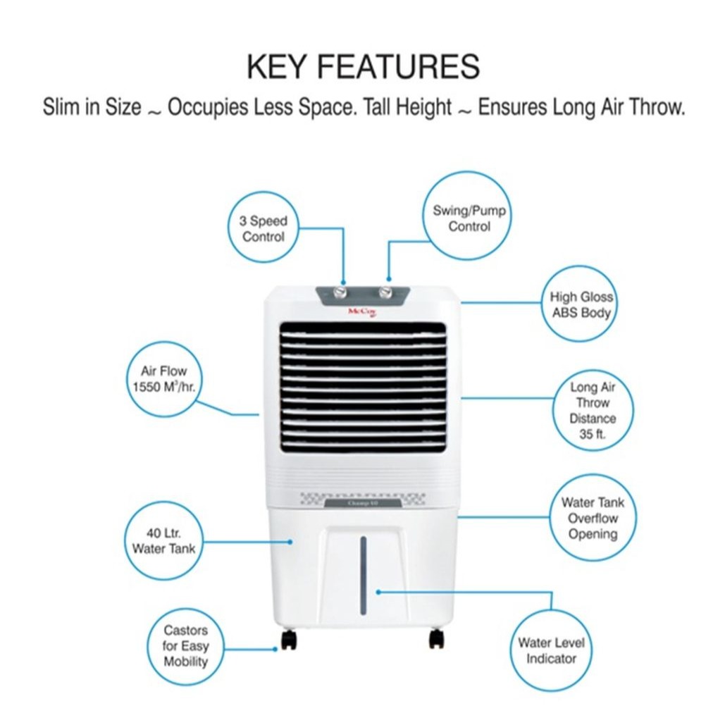Champ 25 Air Cooler - rear-view