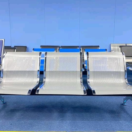 Timpani Three Seater Waiting Area Chair/ Reception Chair - rear_view