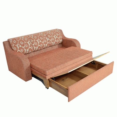 Akron Modern Convertible Bed Sofa - rear_view