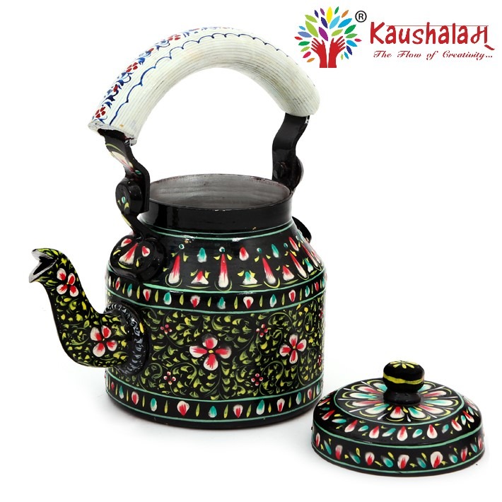 Hand Painted Tea Kettles - top-view