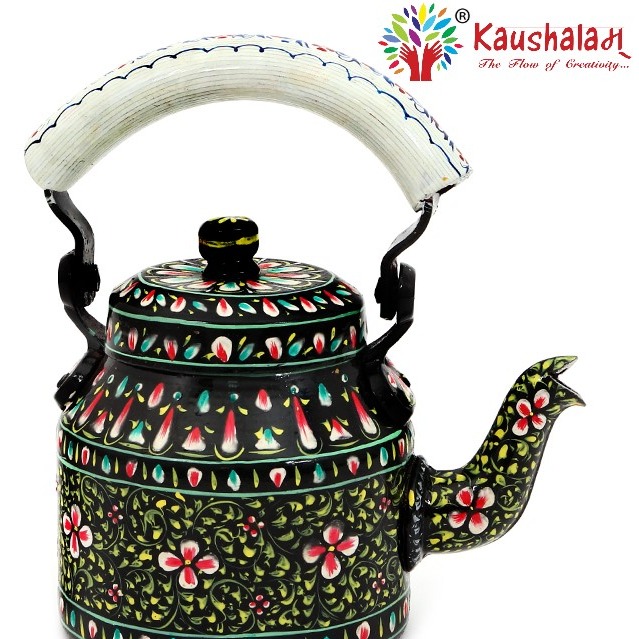 Hand Painted Tea Kettles - rear-view