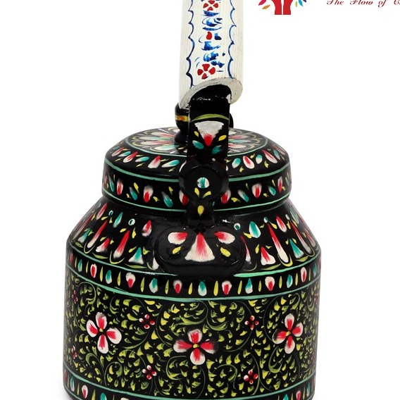 Hand Painted Tea Kettles - left-view