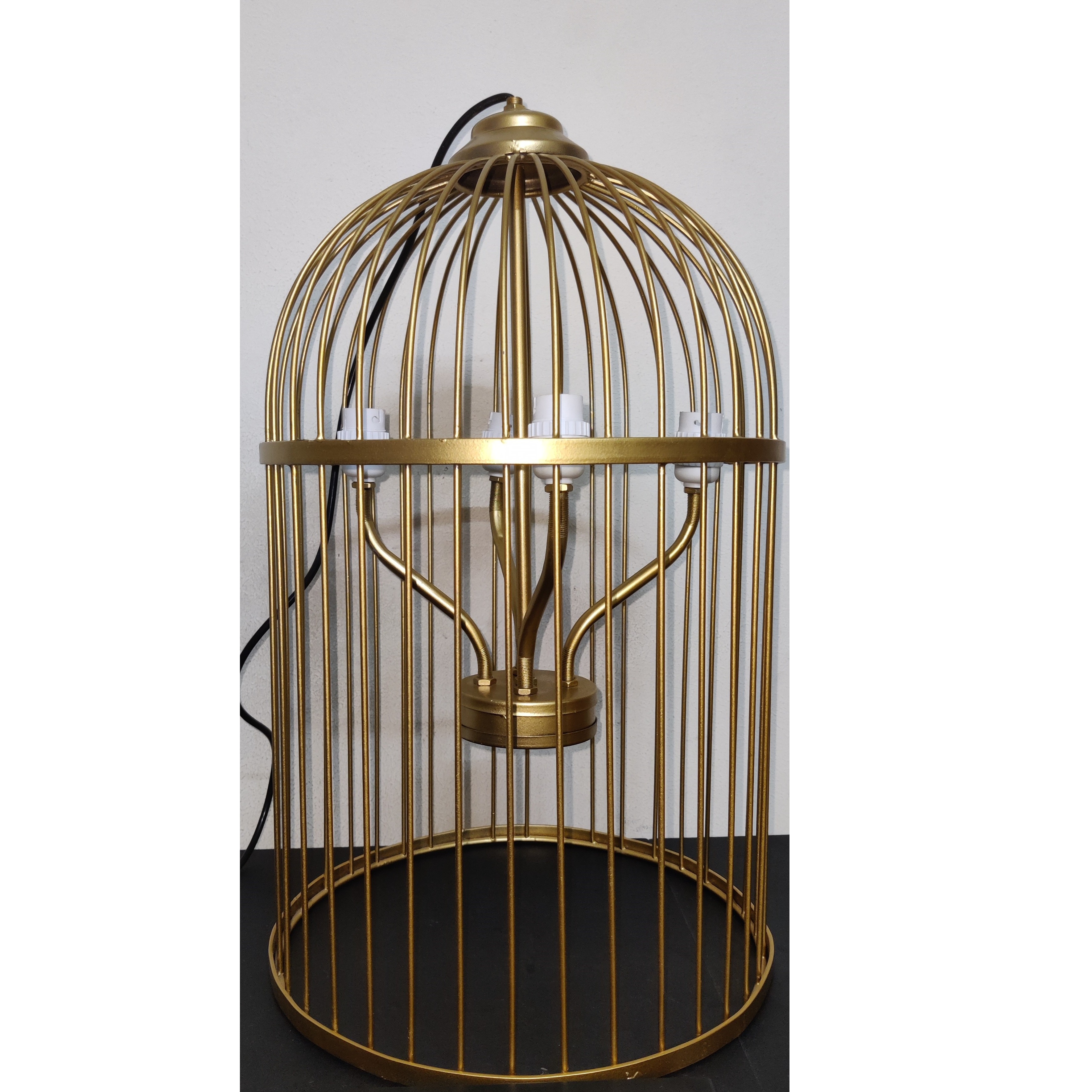 Brass Golden Cage Lamp - top-view